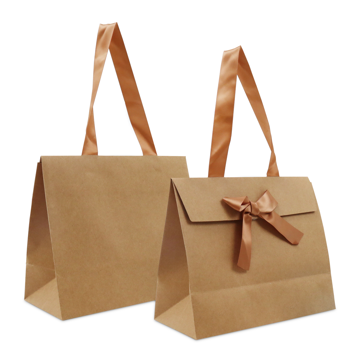 Order paper gift bags with a bow FF PACKAGING